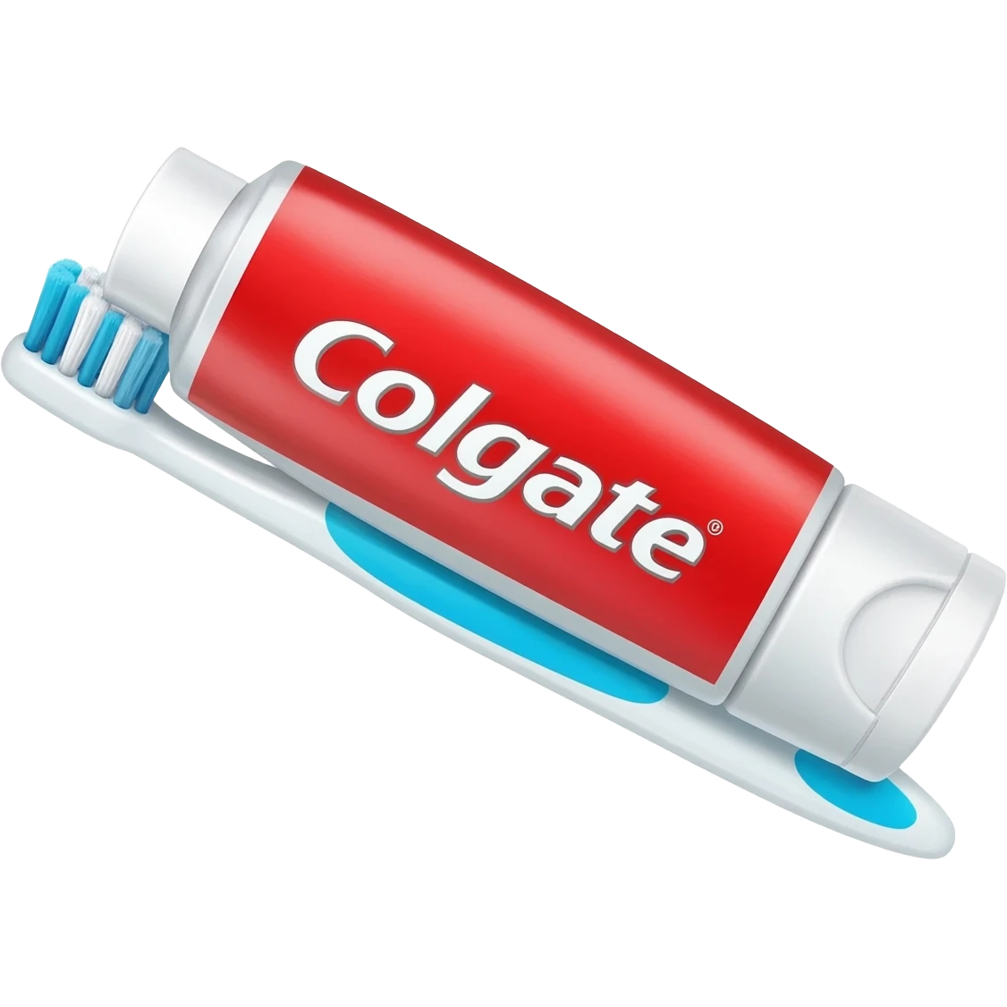 Colgate paste on a brush emoji