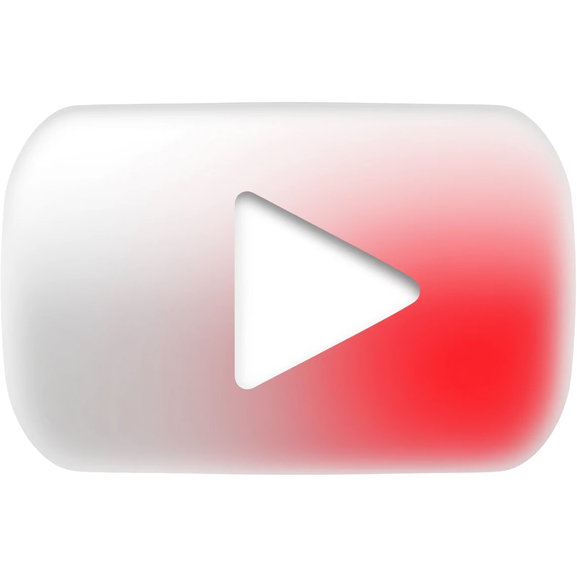 White YouTube logo emoji