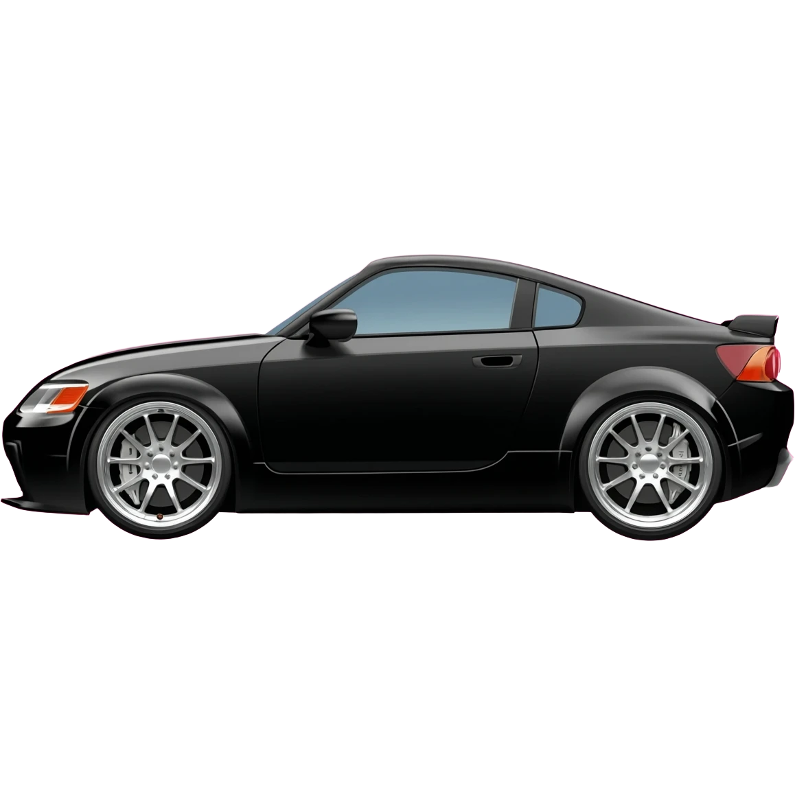 Fancy different shade of pink combined sport car emoji
