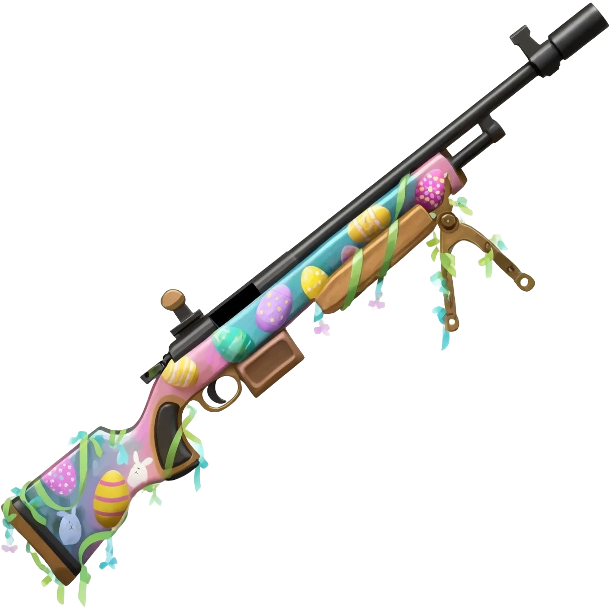 easter theme sniper rifle emoji