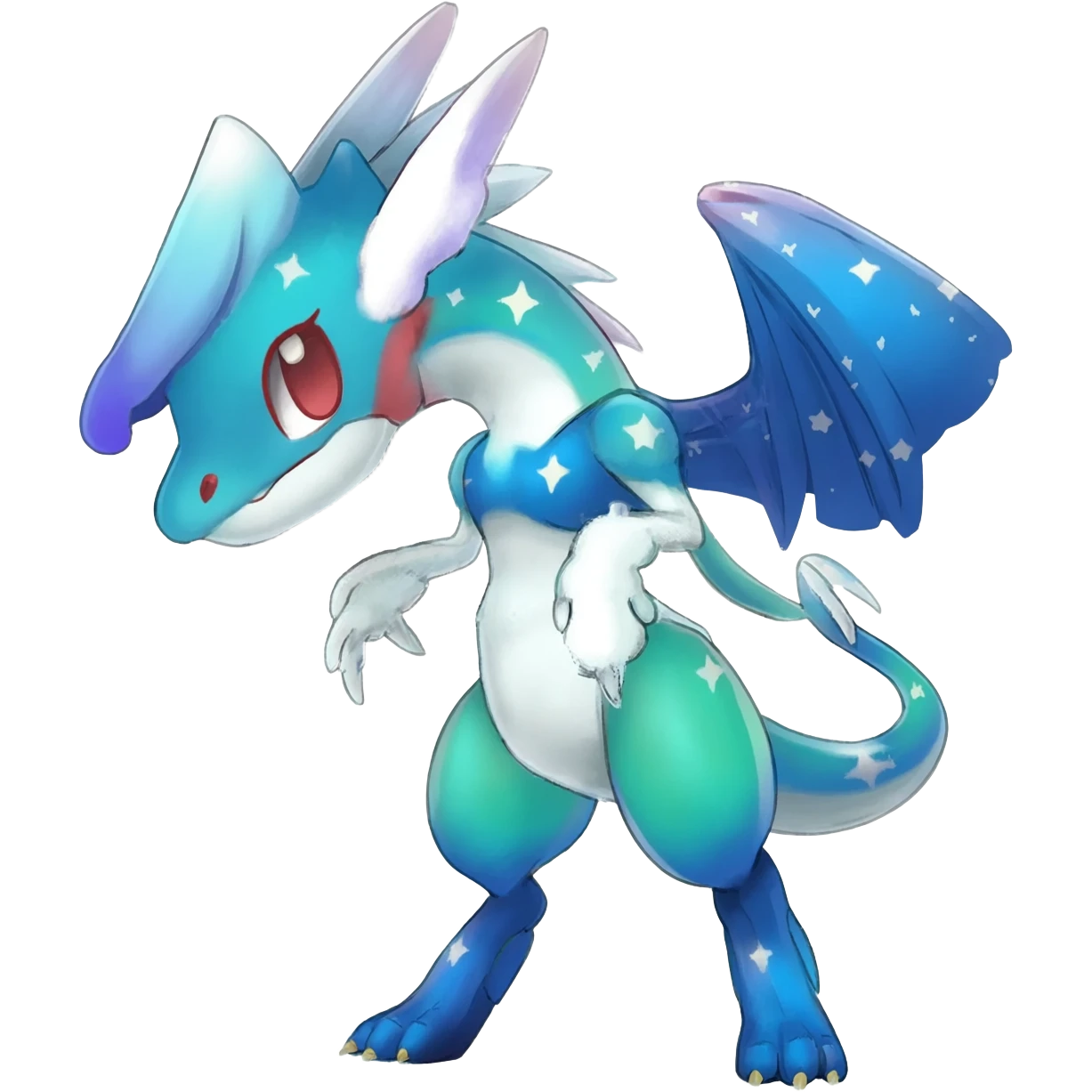 Shiny Starry Wishy Washy Trico-Nargacuga-Silvally-Absol-Digimon-fusion emoji