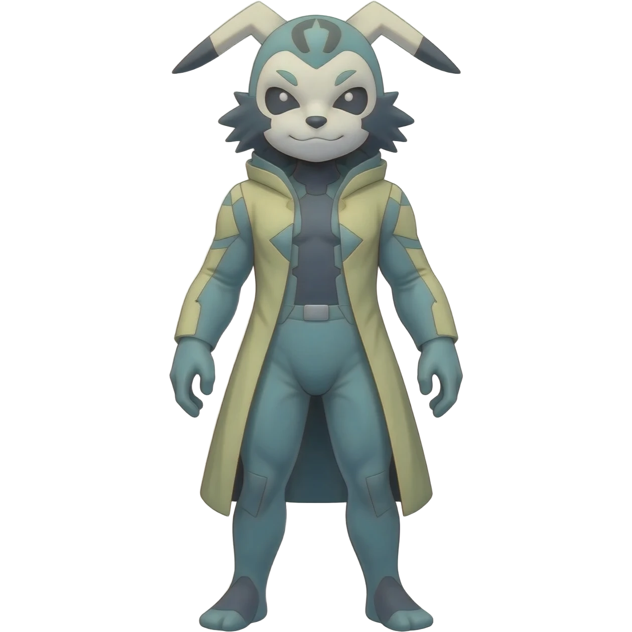 Minccino-Noibat-Swoobat-hybrid-fusion, full body emoji