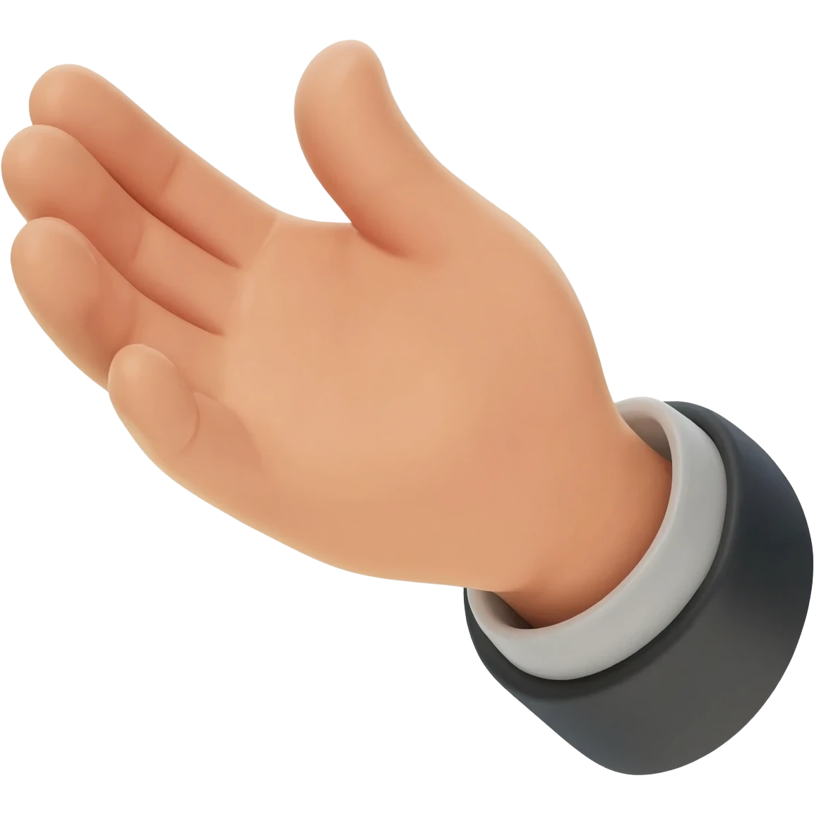 mano extendida pididendo algo emoji