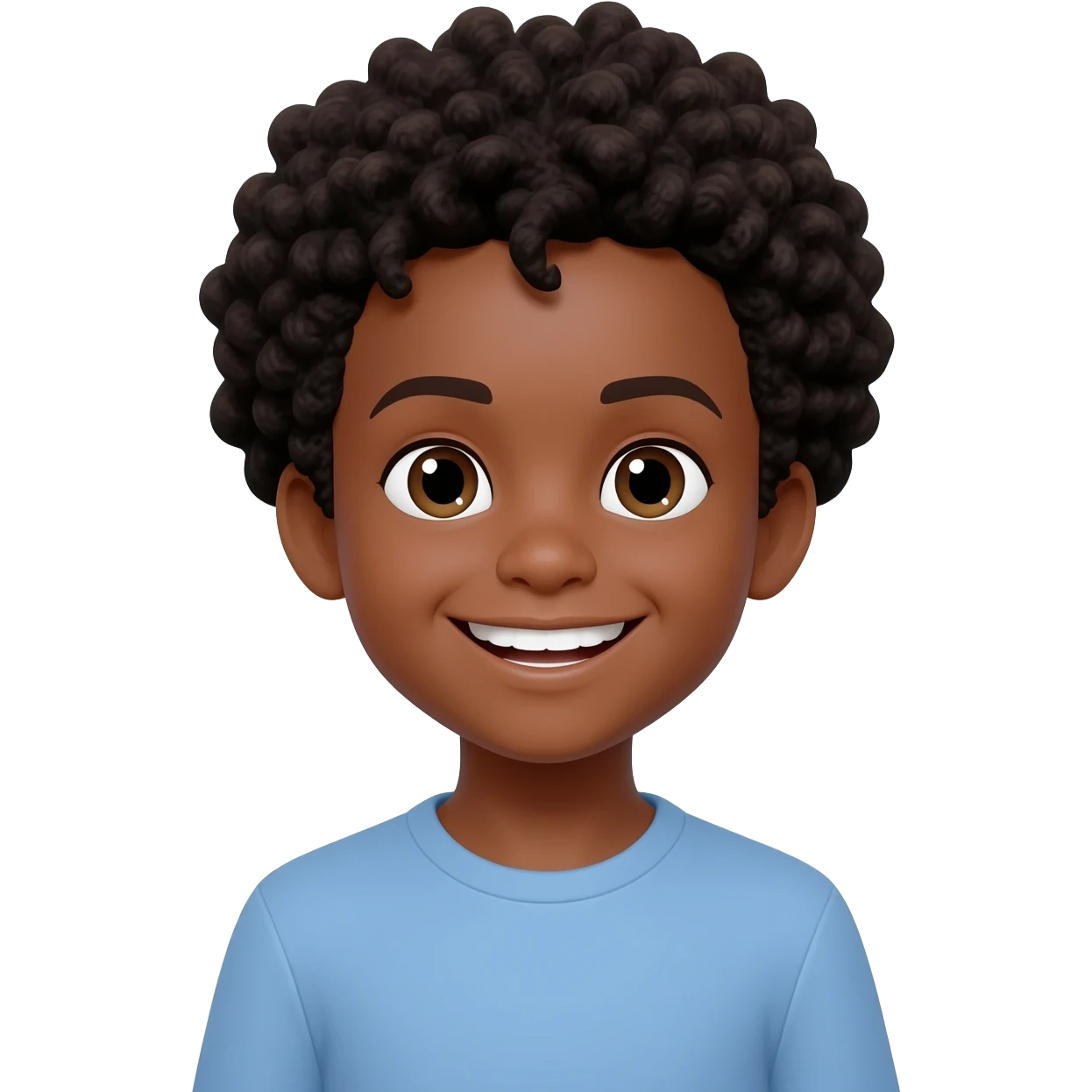 thank you black boy curly hair emoji