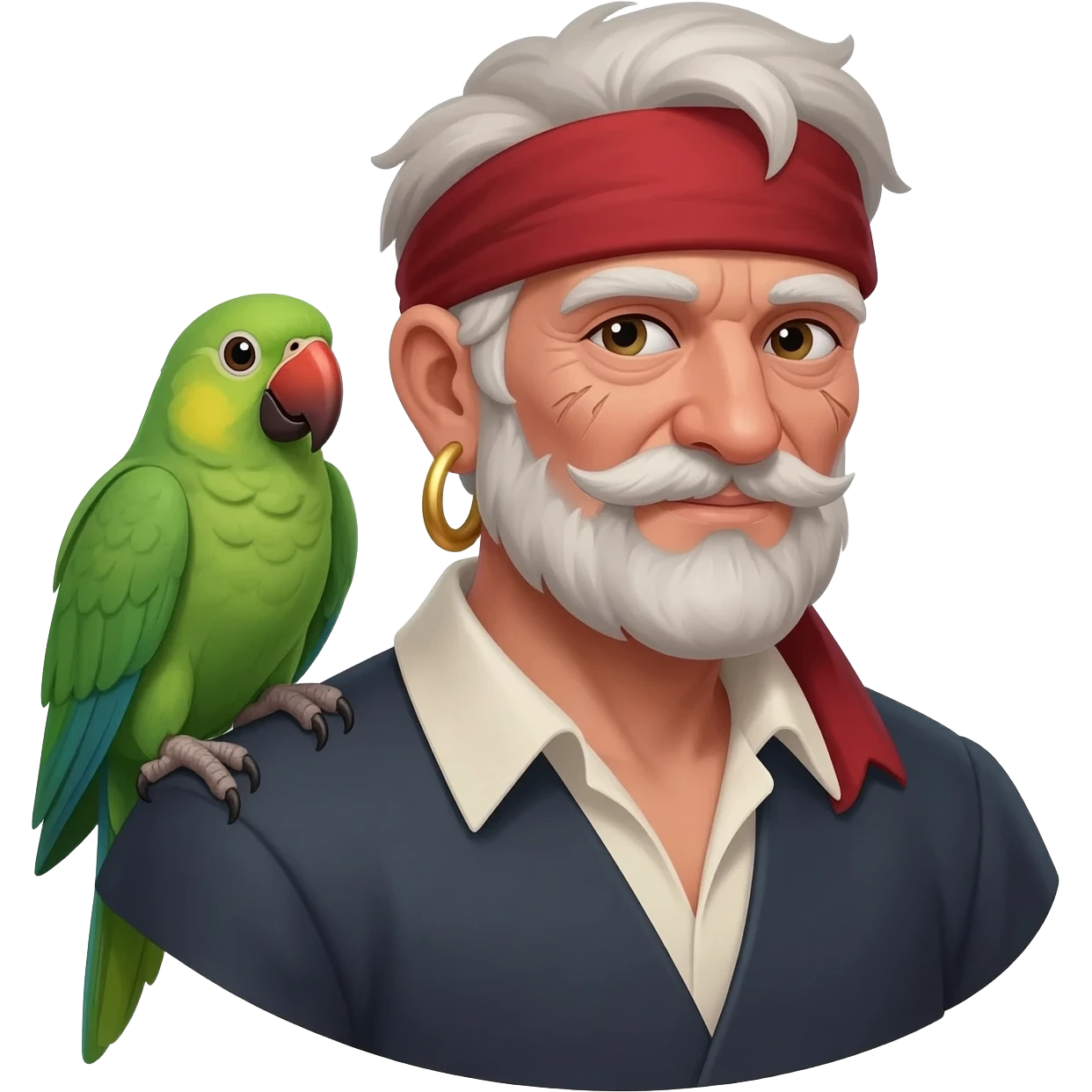 pirate and parrot emoji