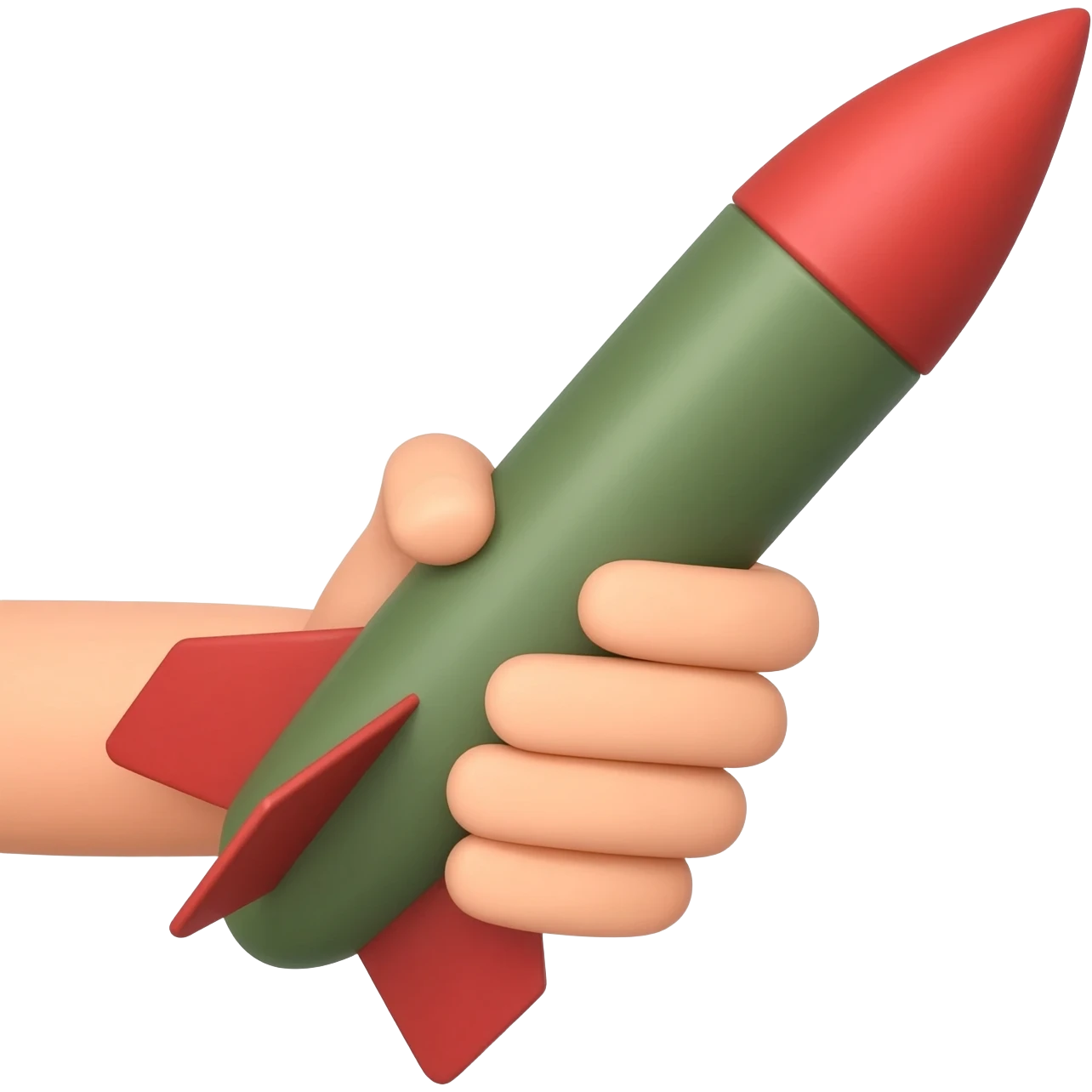 hand hold missile emoji