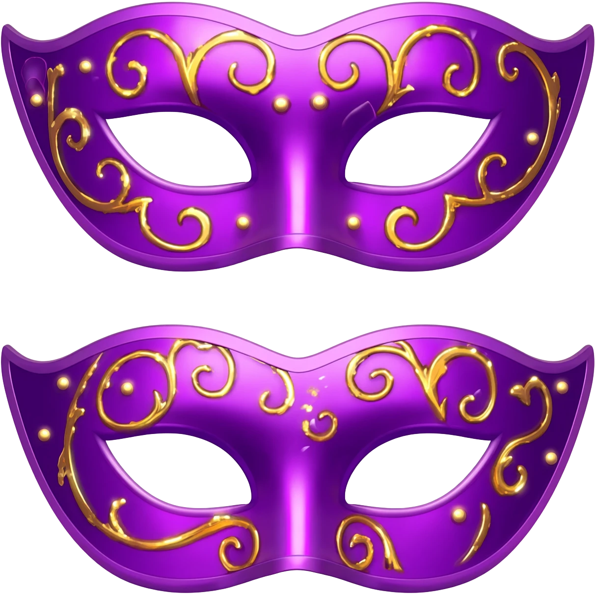 purple carnival masks emoji