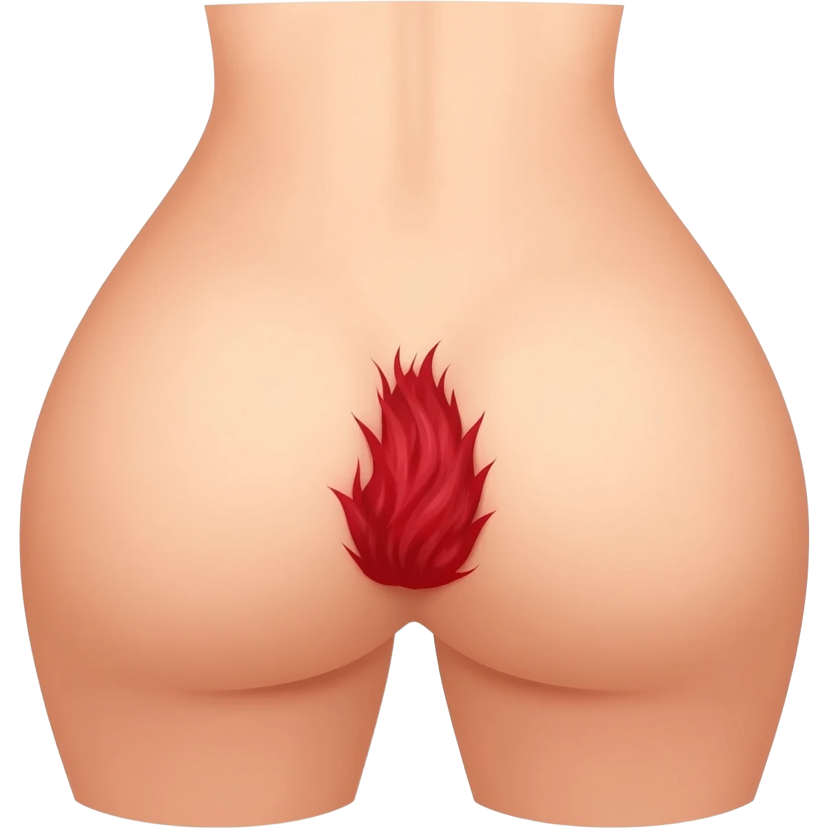 Nackte muschi mit roten muschihaaren emoji