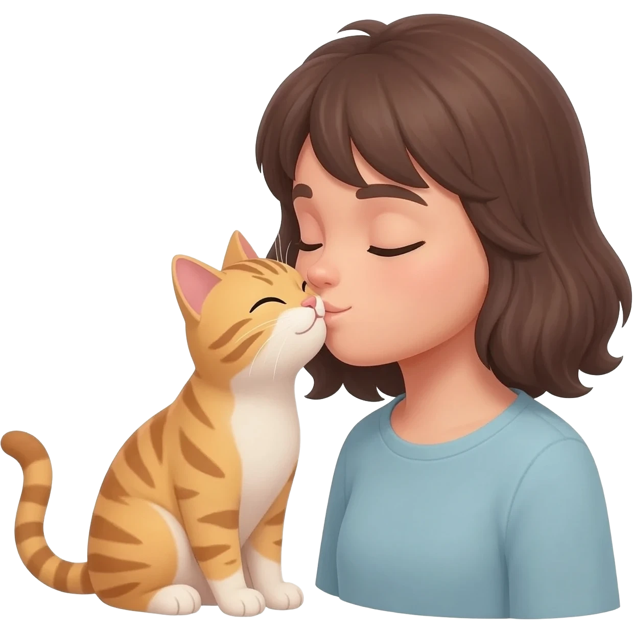 A lovely cat kiss emoji