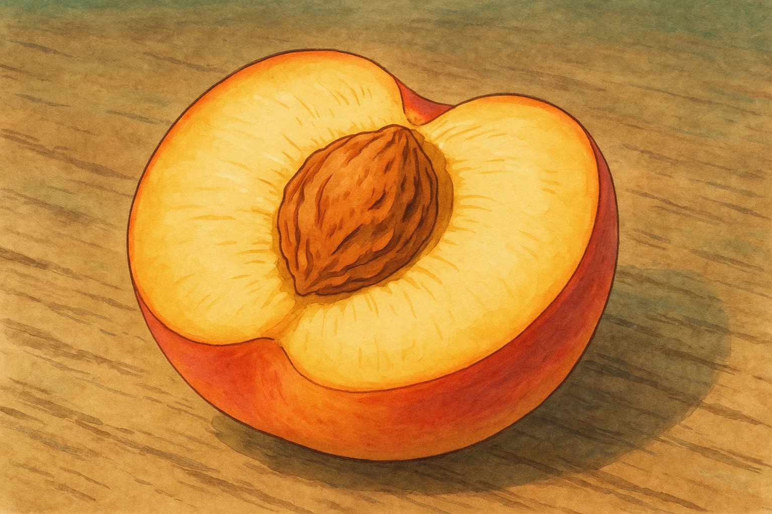 nectarine half emoji