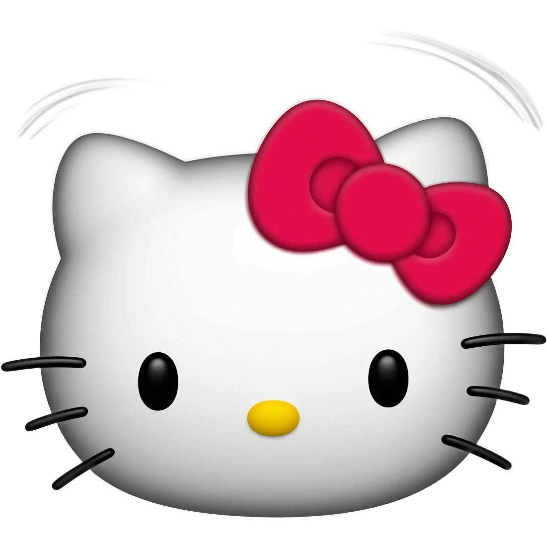 hello kitty with wind emoji