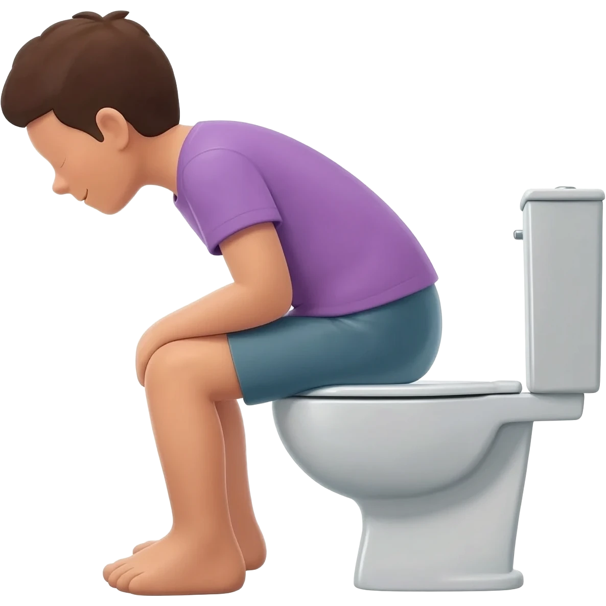 pooping on the toilet emoji