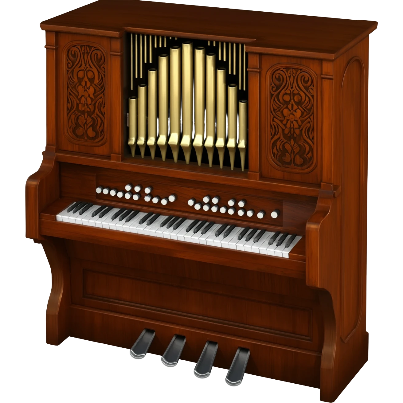 harmonium with piano keys emoji