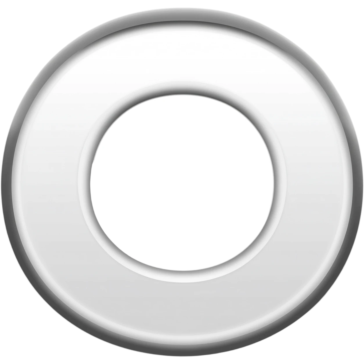 White p logo with grey outline emoji