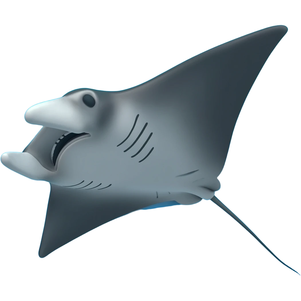 Mantaray emoji
