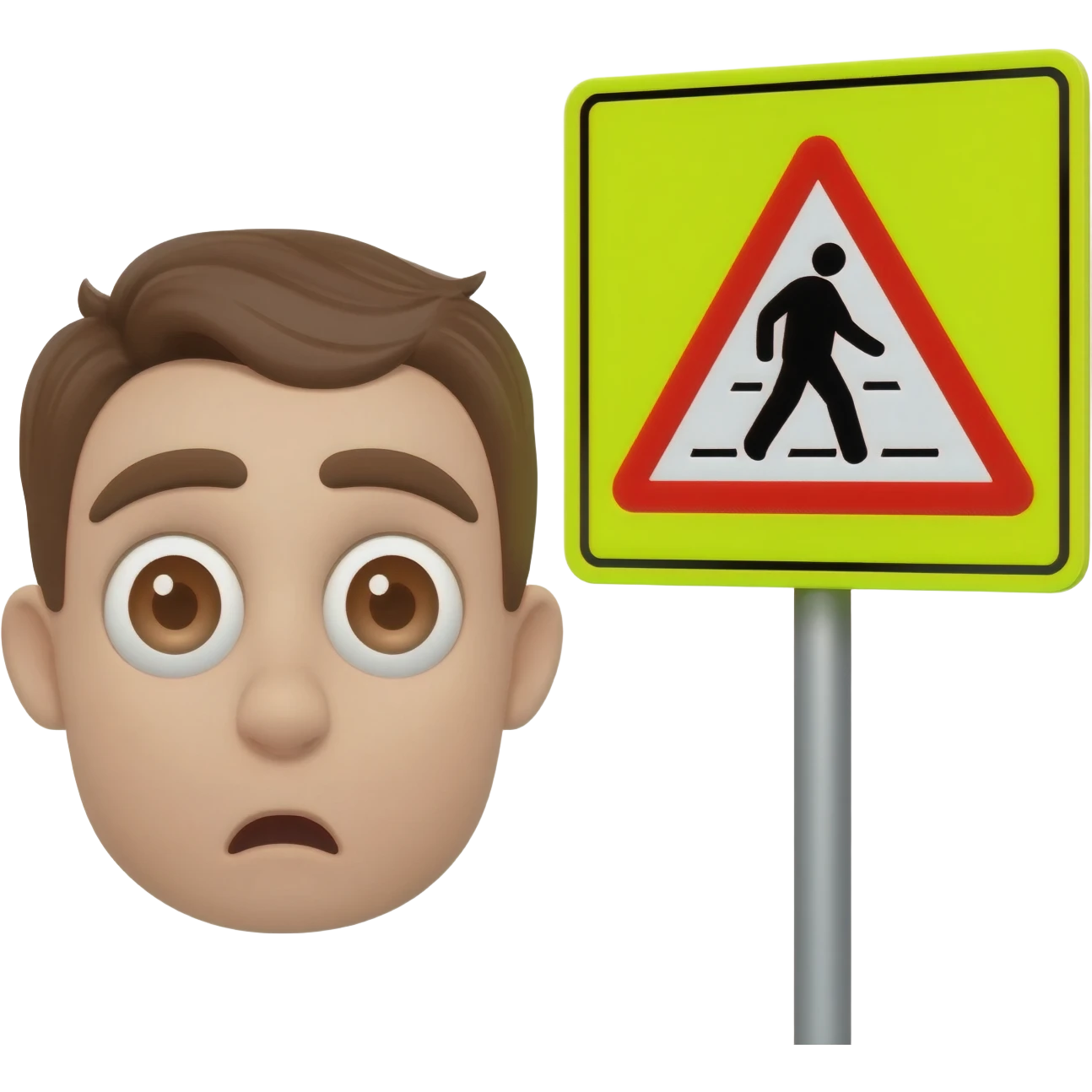 an emoji incredible with a pedestrian crossing emoji