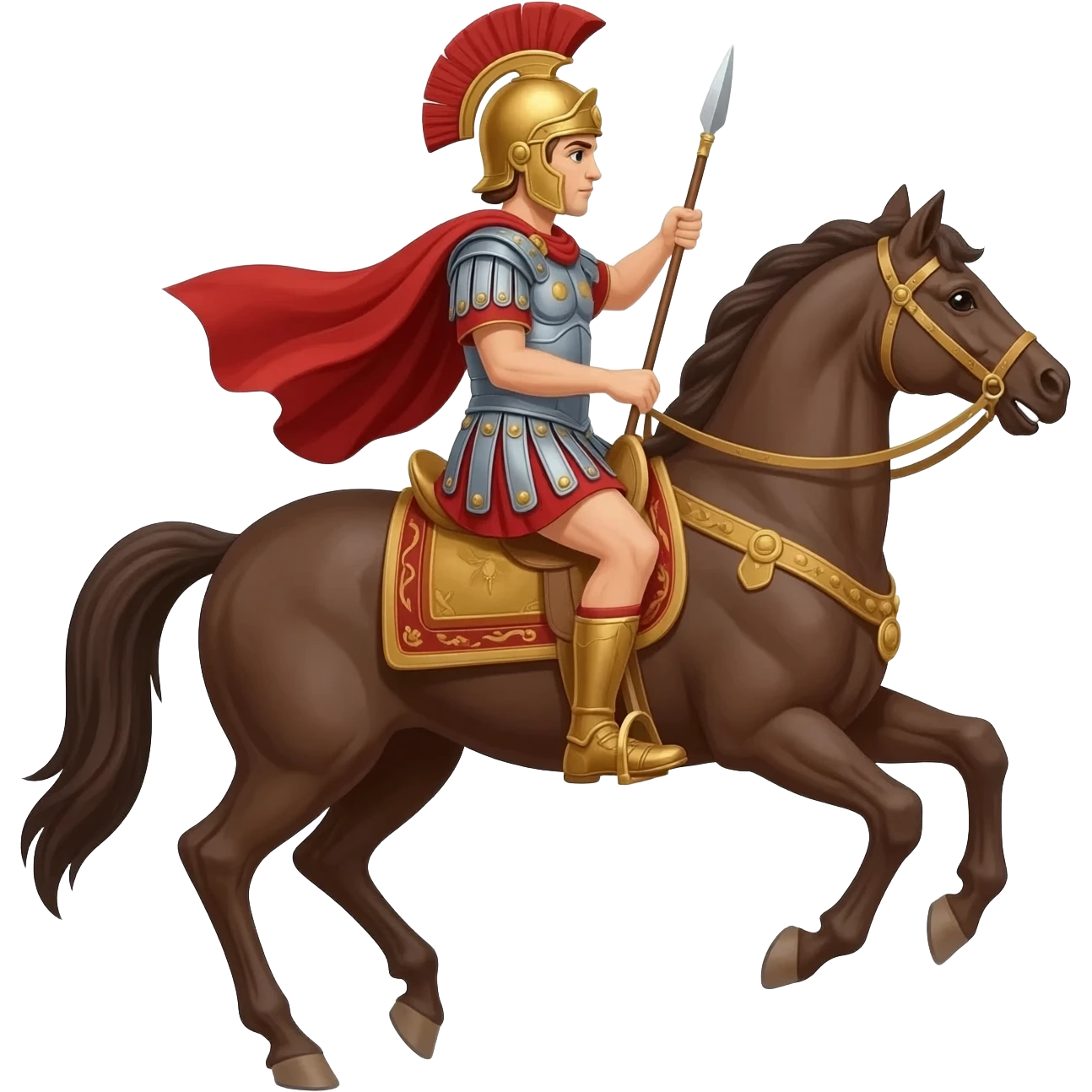 Alexander great on horse emoji