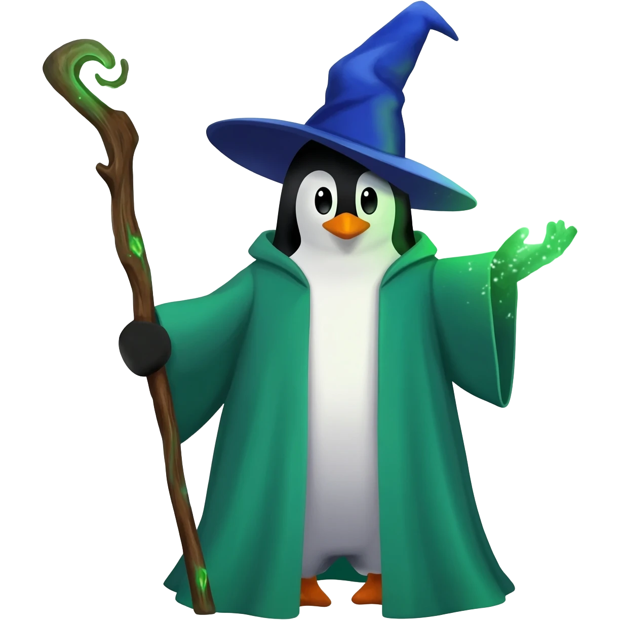 Penguin Wizard emoji