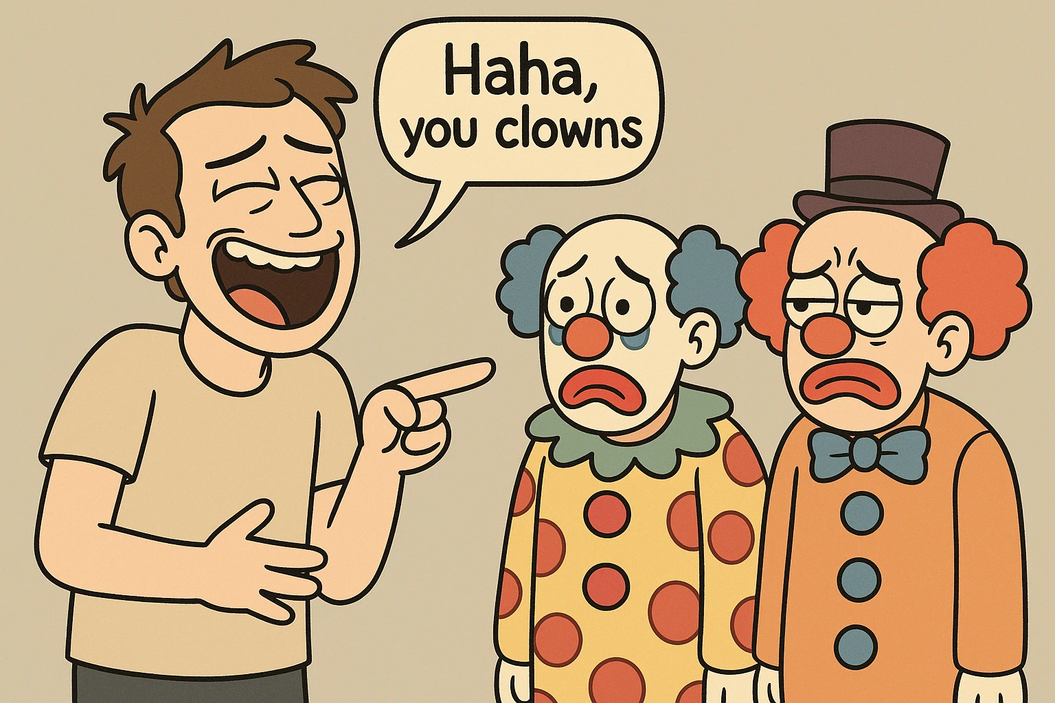 Haha, You Clowns  emoji