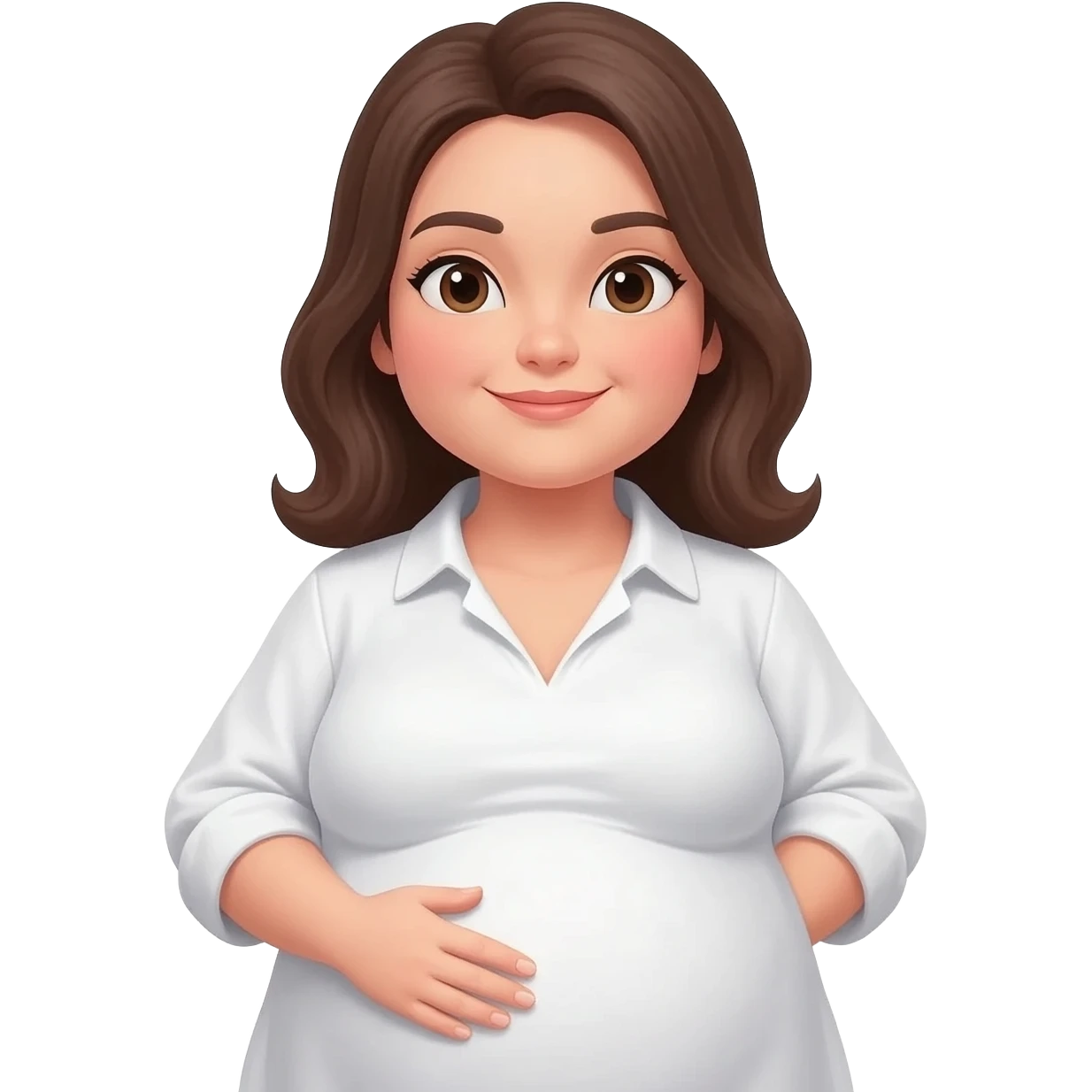women fat stomach emoji