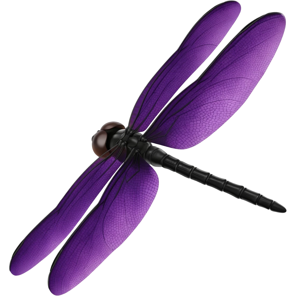 purple and black dragonfly emoji