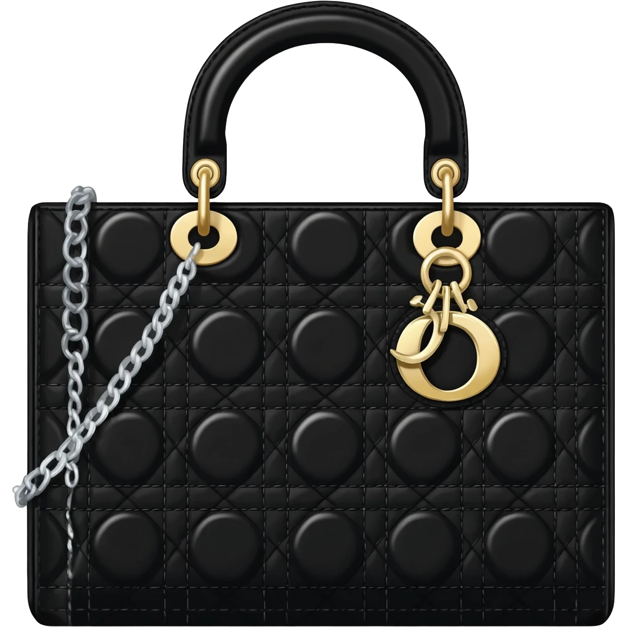 black color lady dior bag emoji