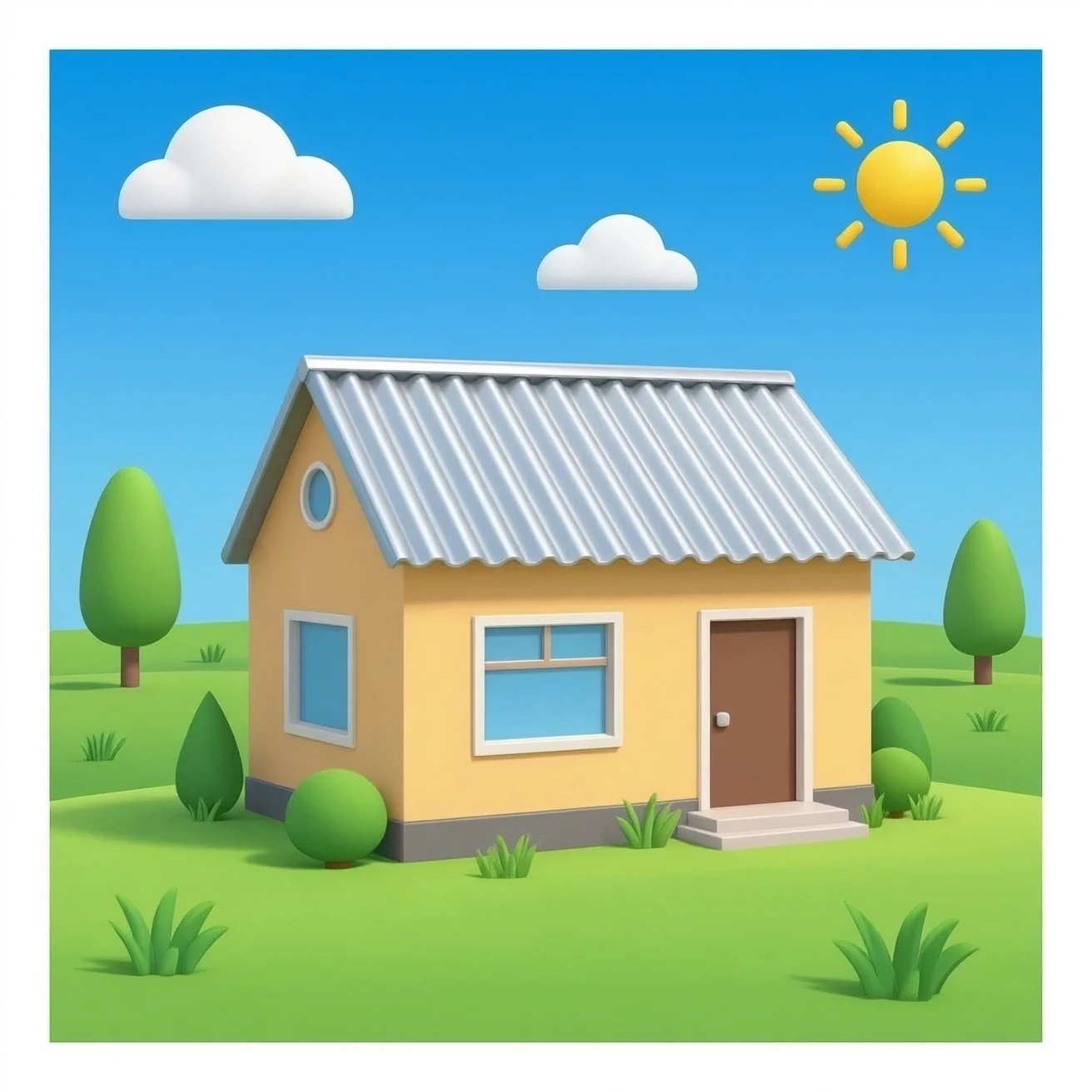 zinc roof of the house emoji