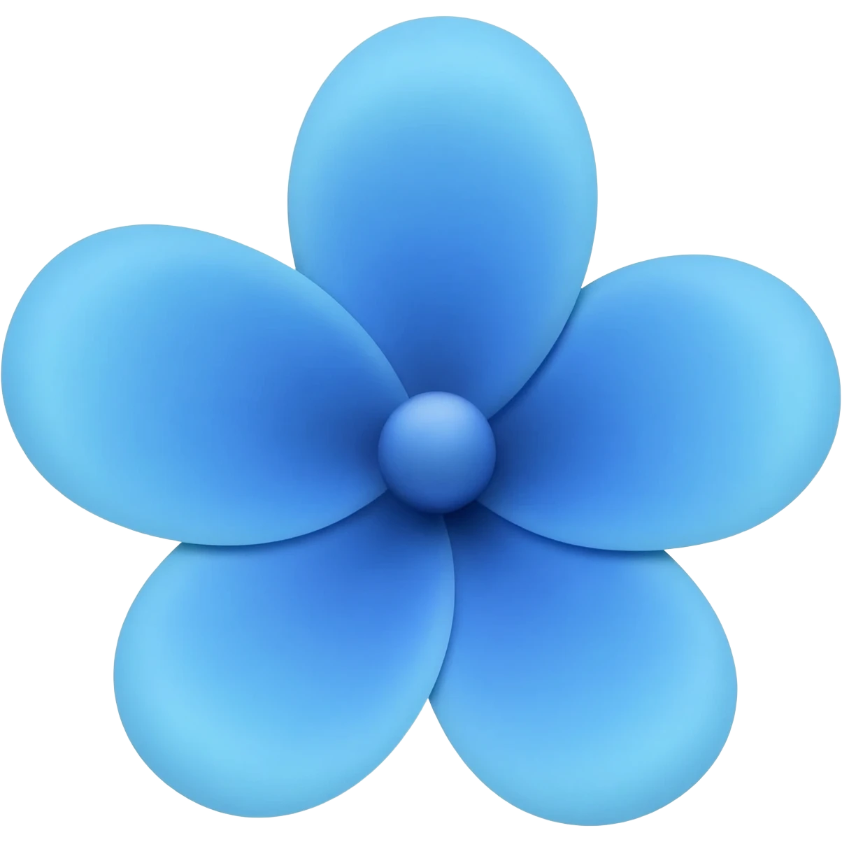 Flor azul emoji