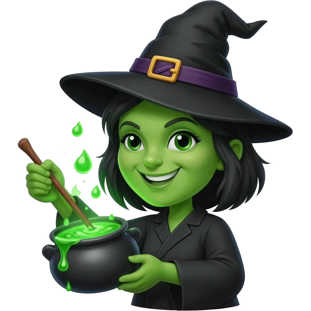 green witch cooking potion emoji