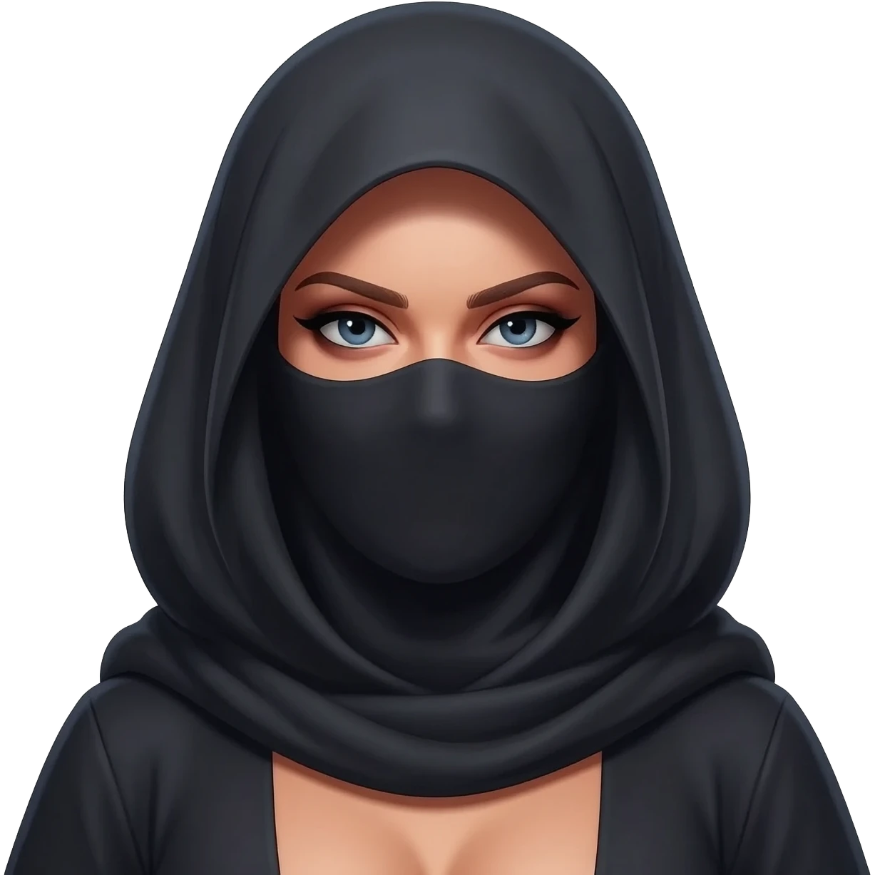 dominatrice burca violent emoji