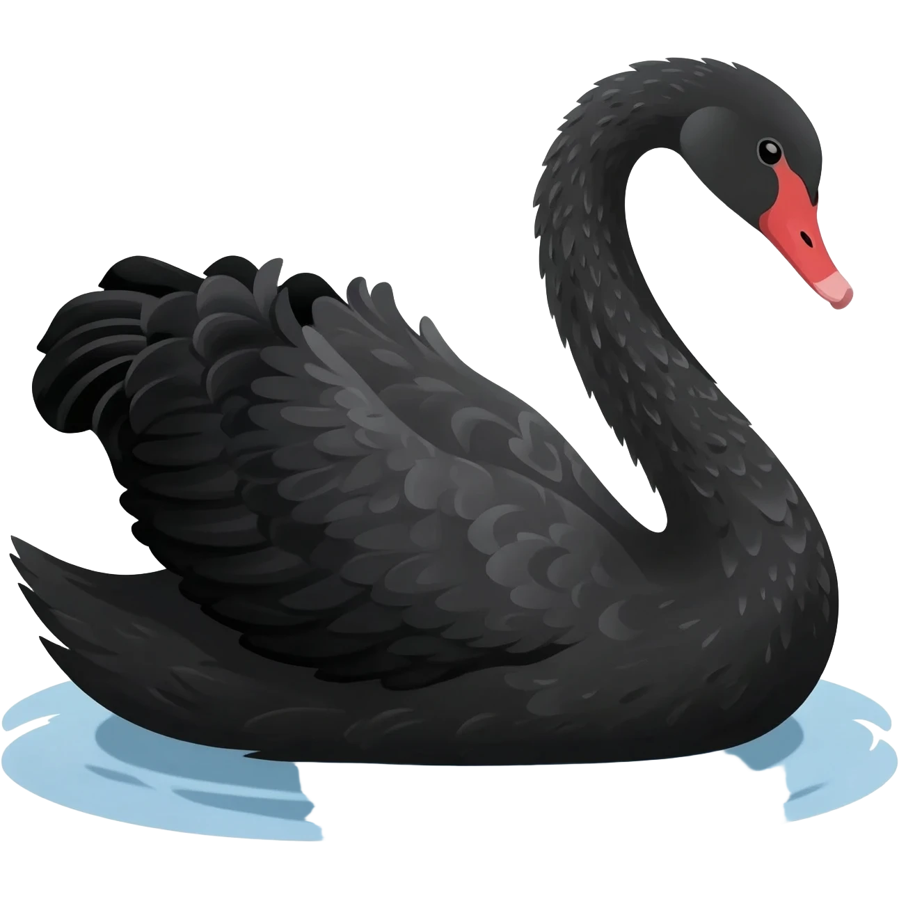 Black swan emoji