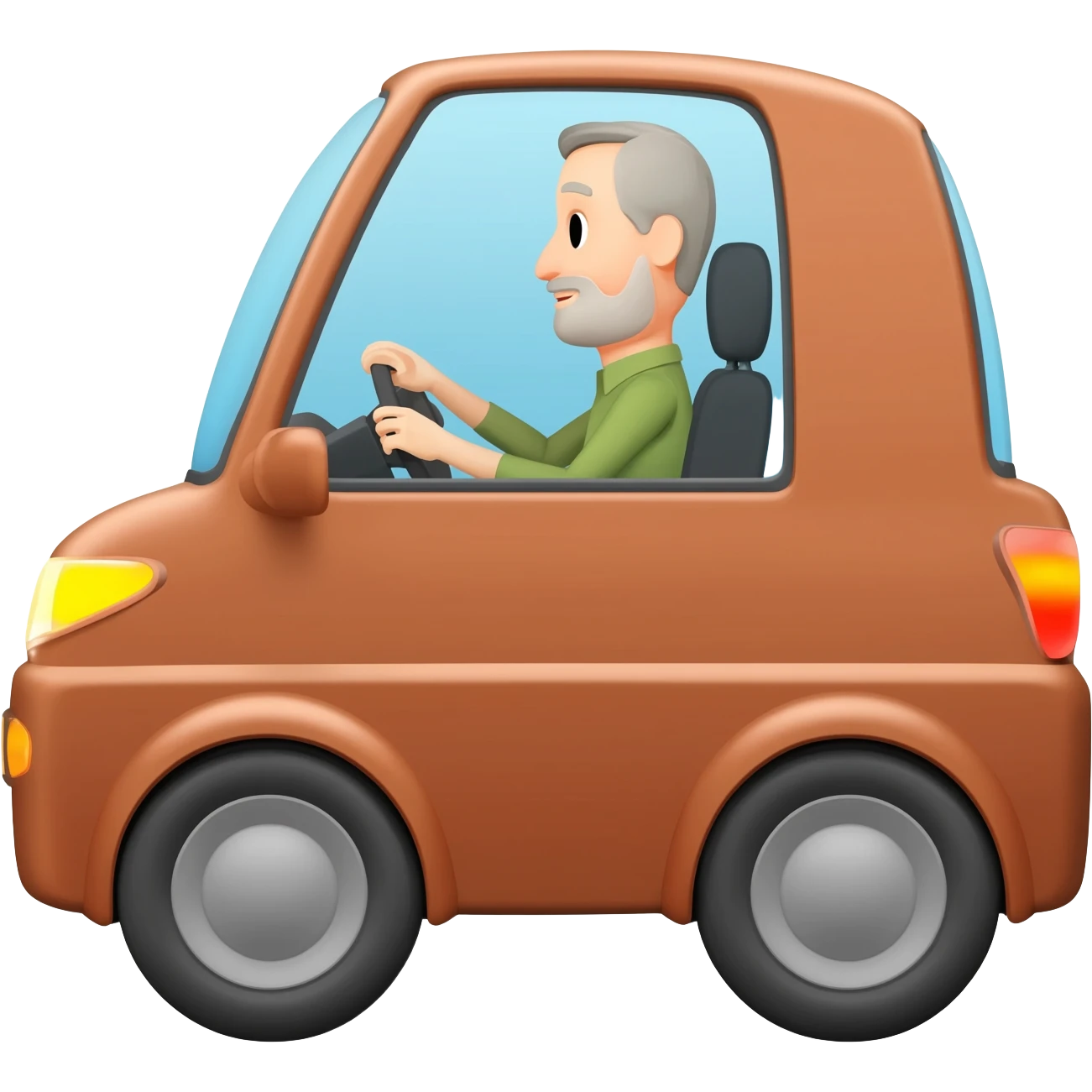 Dad drive a car emoji