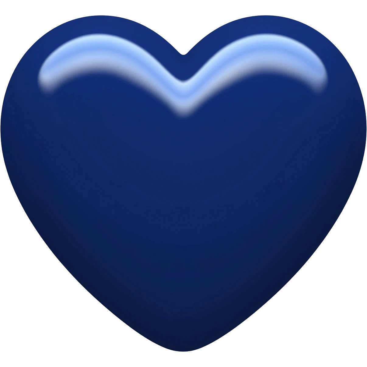 Navy blue heart emoji