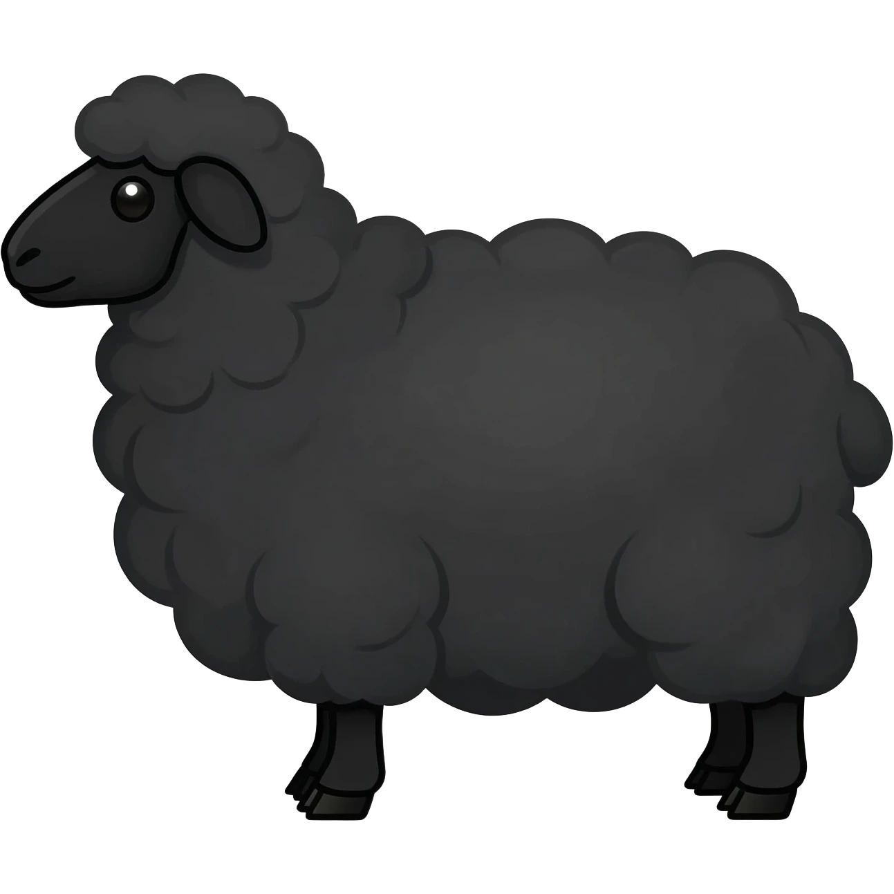 Black sheep emoji