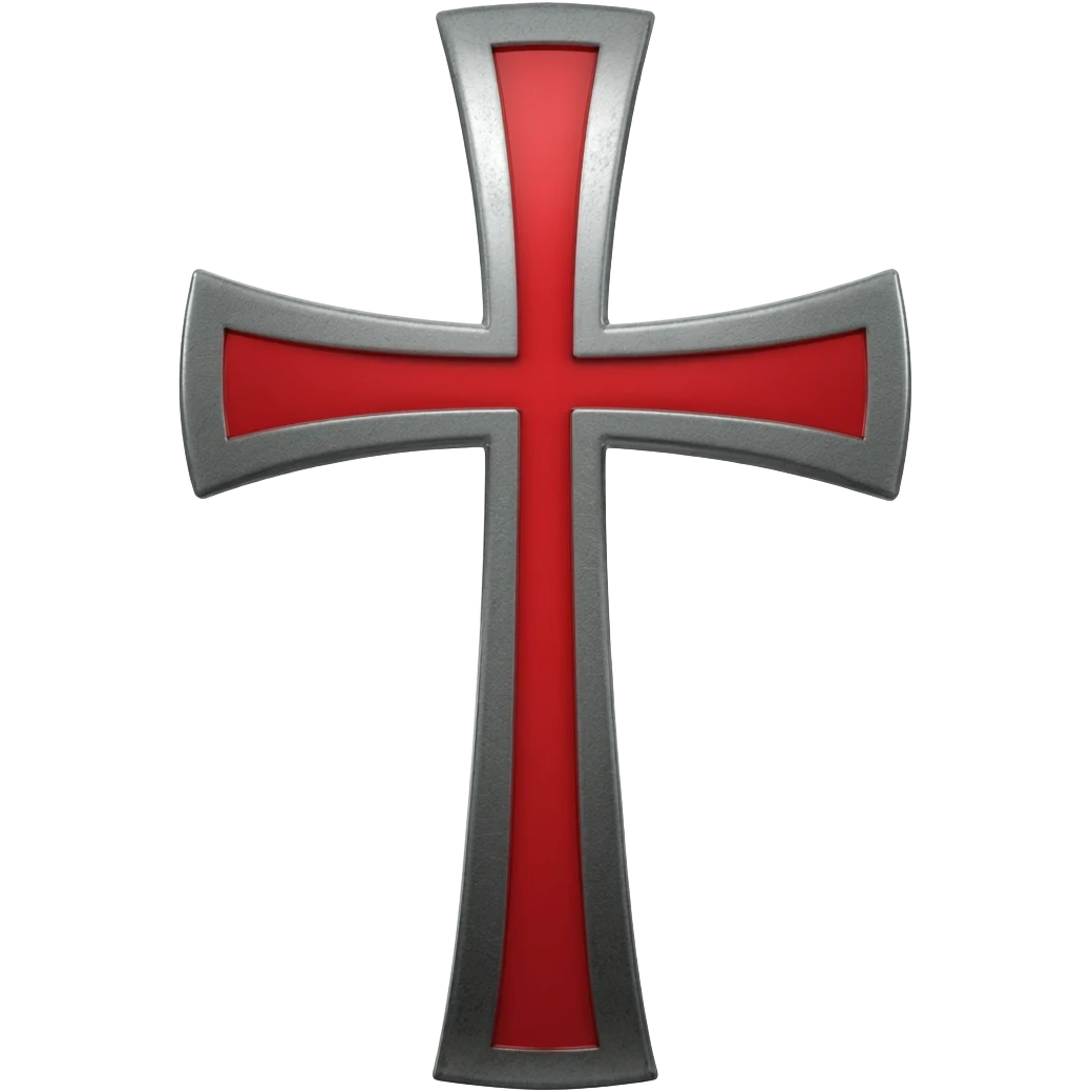 White knights templar cross emoji