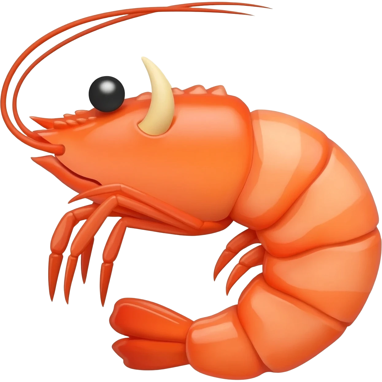 Camaron con cuernos emoji