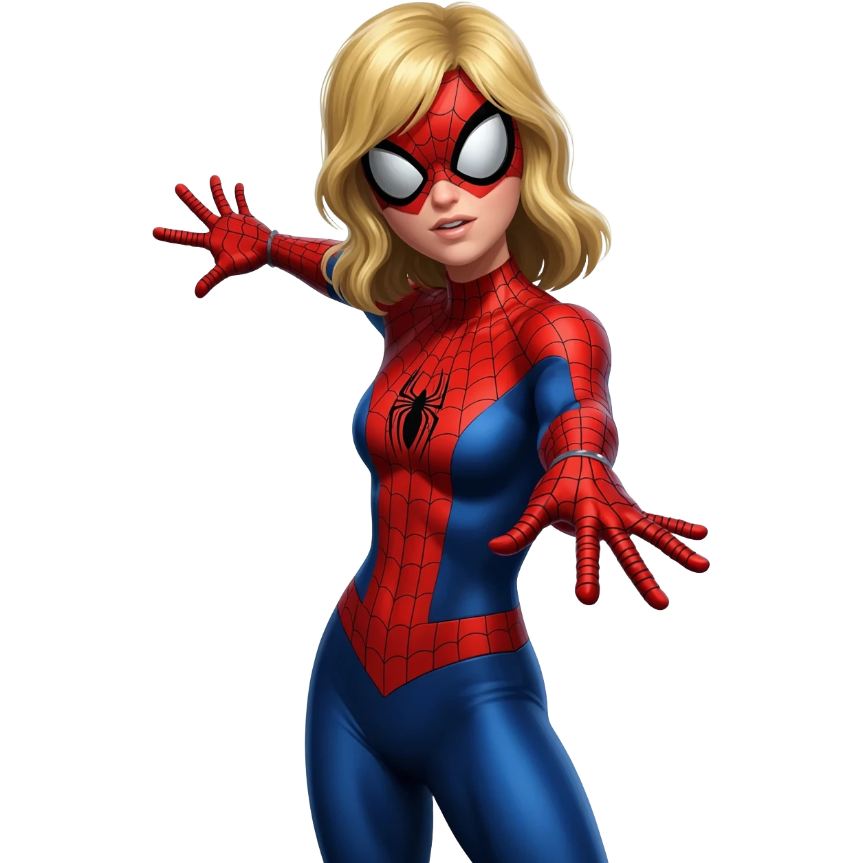 Sipiderman sarışın kadın emoji