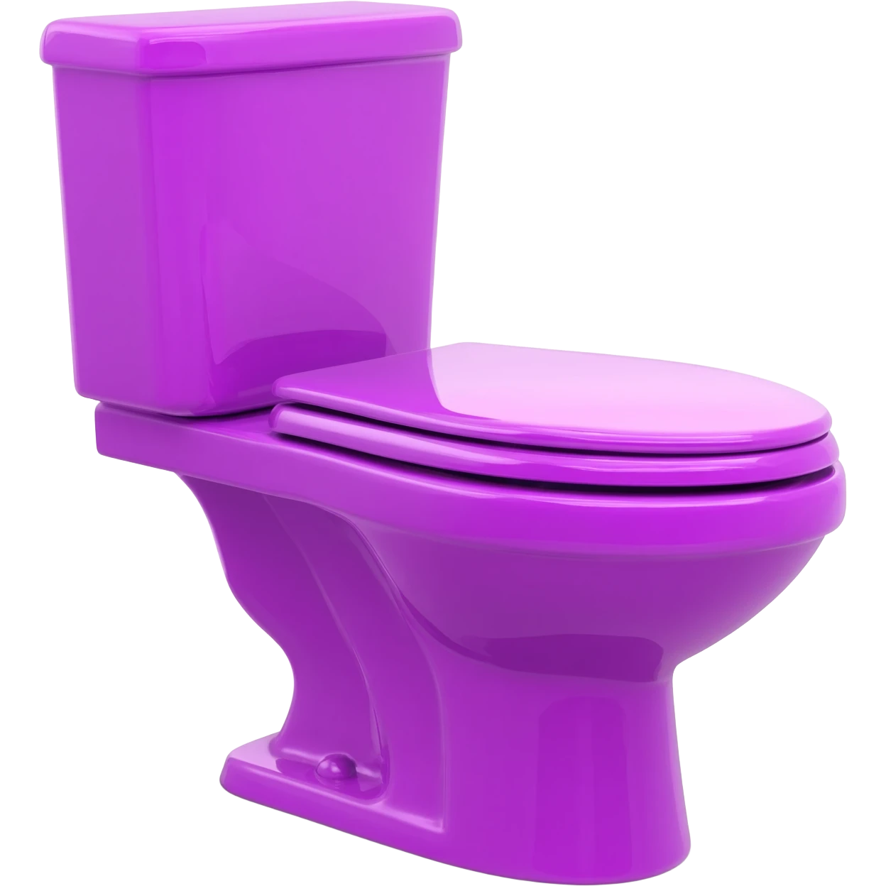 purple toilet emoji
