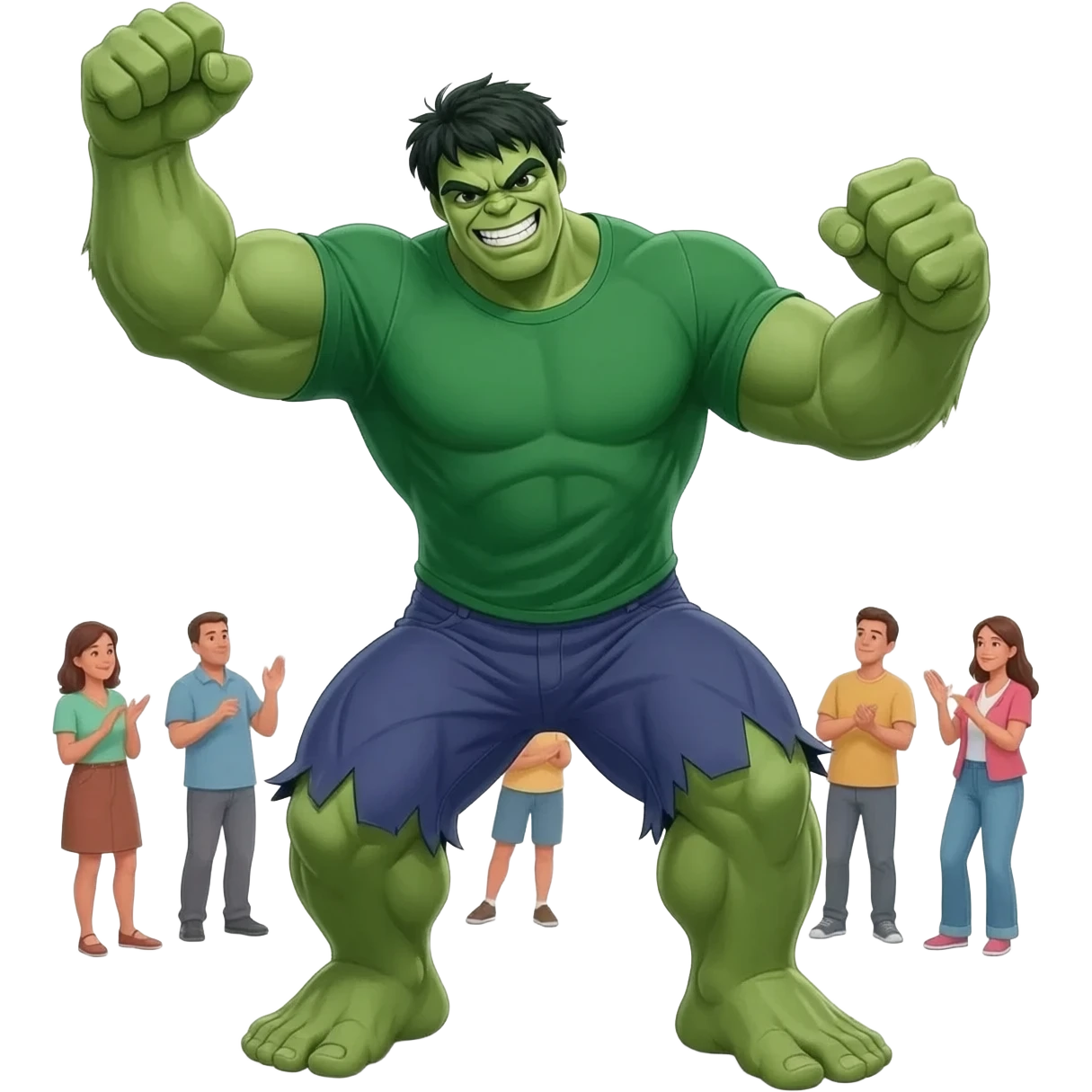 Hulk dancing emoji