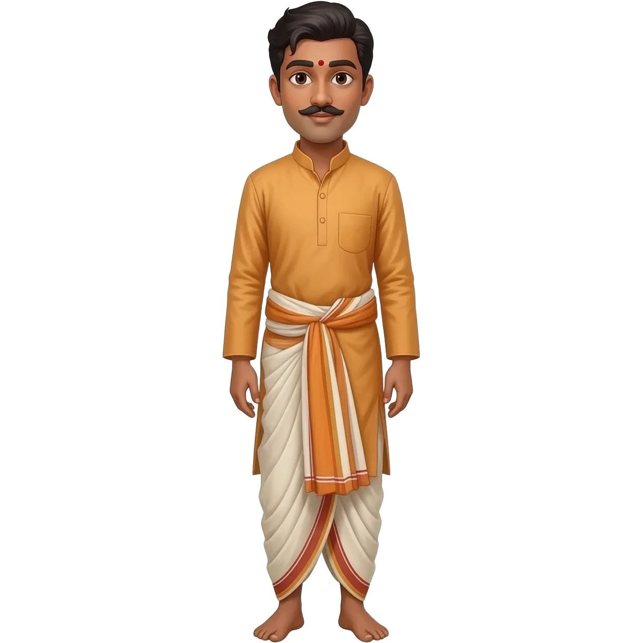 Dhoti and kurti only emoji