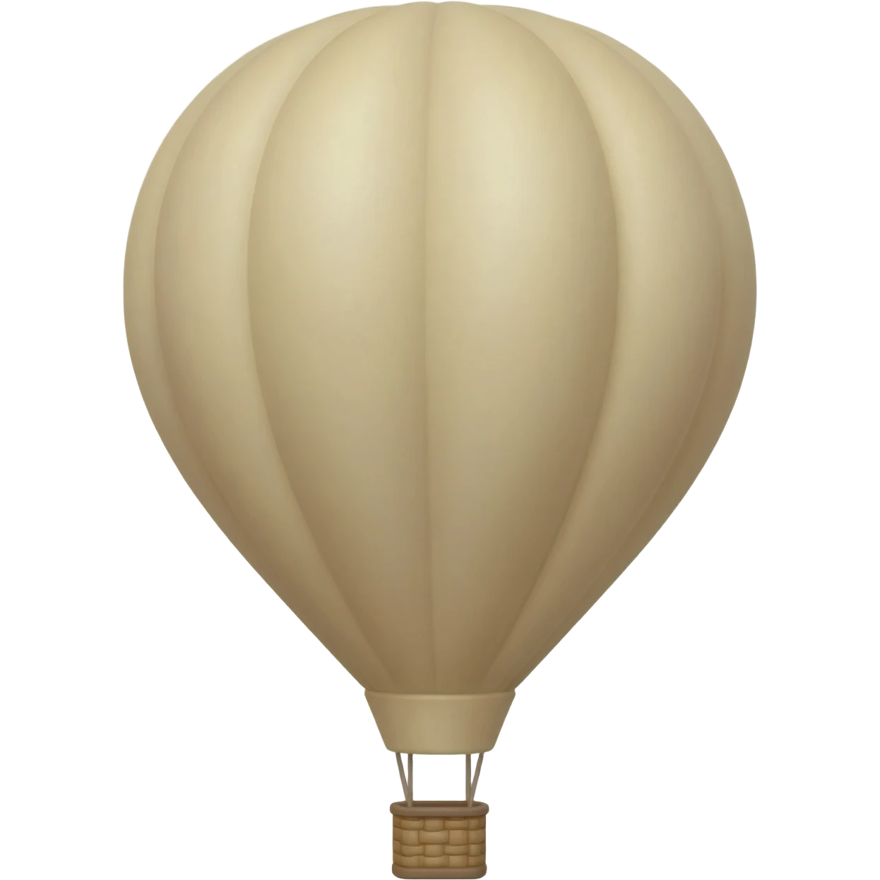 Beige hot air balloon emoji