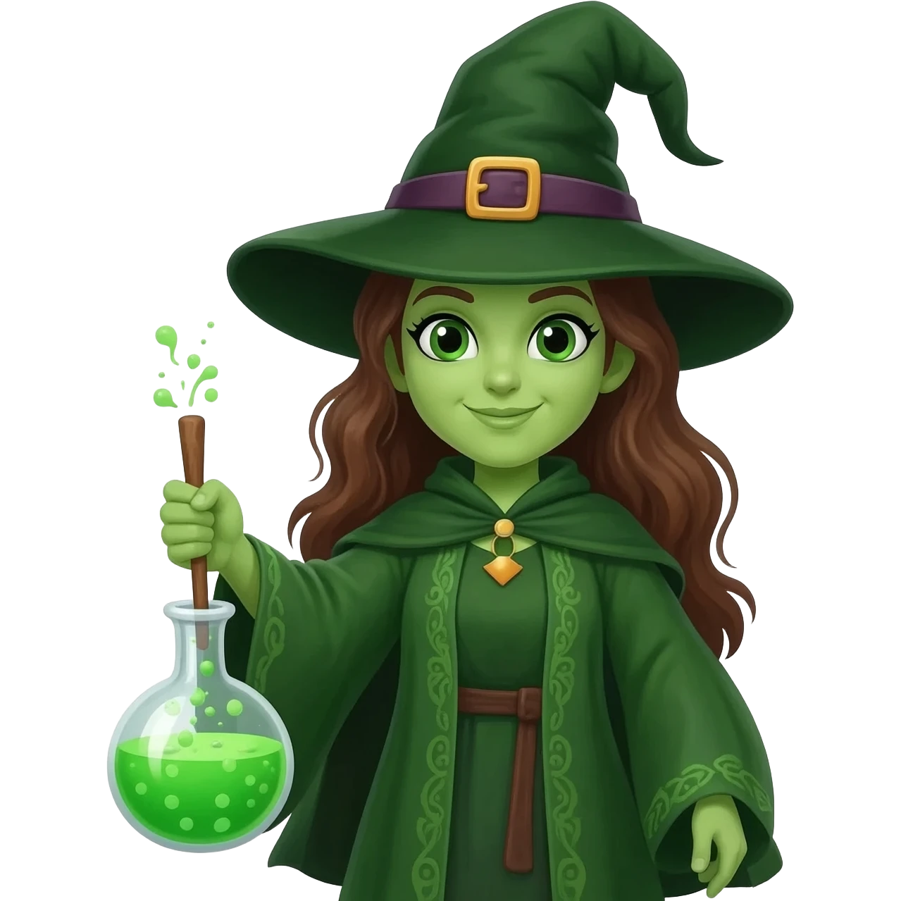 green witch cooking potion emoji