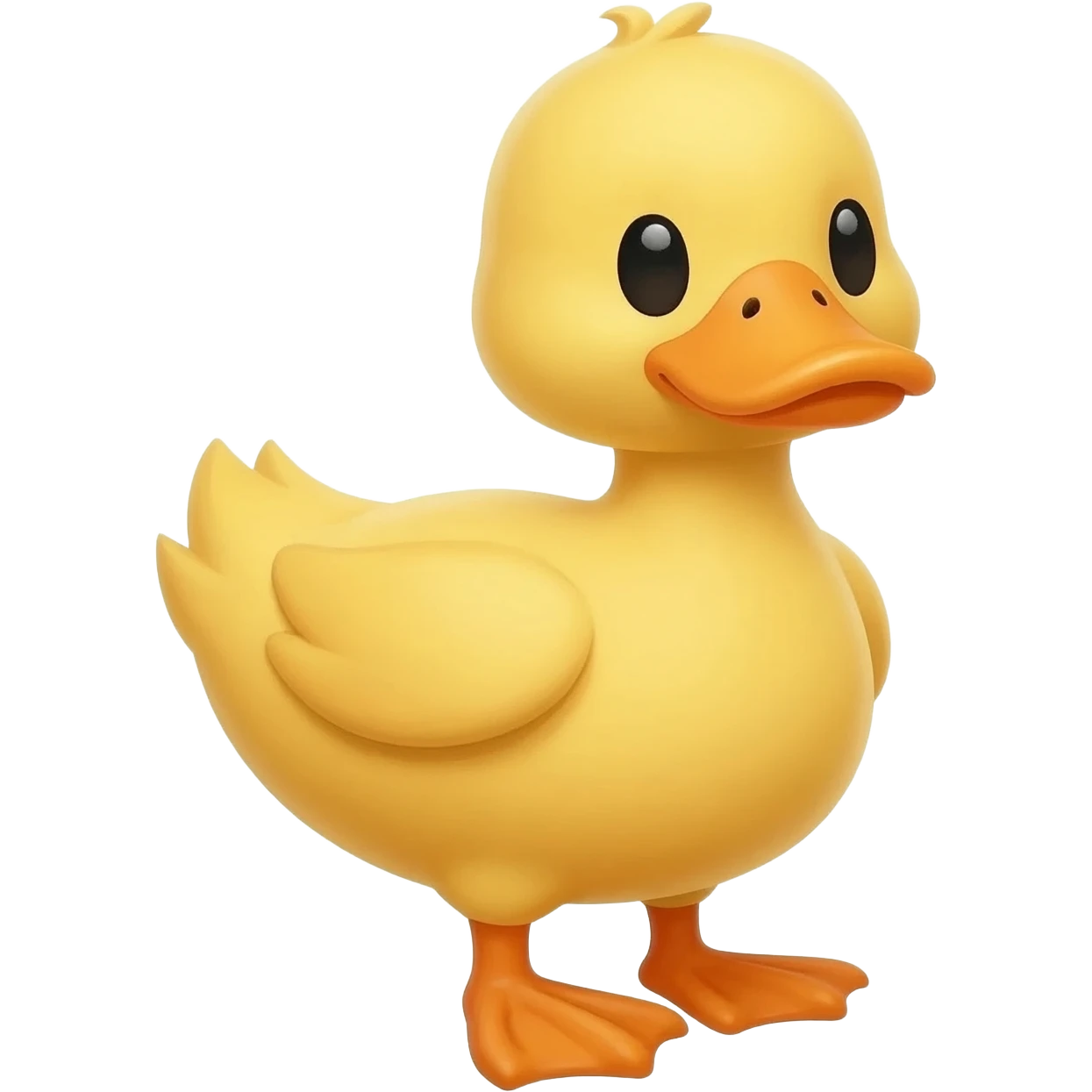 Ducky with marmalade tail emoji