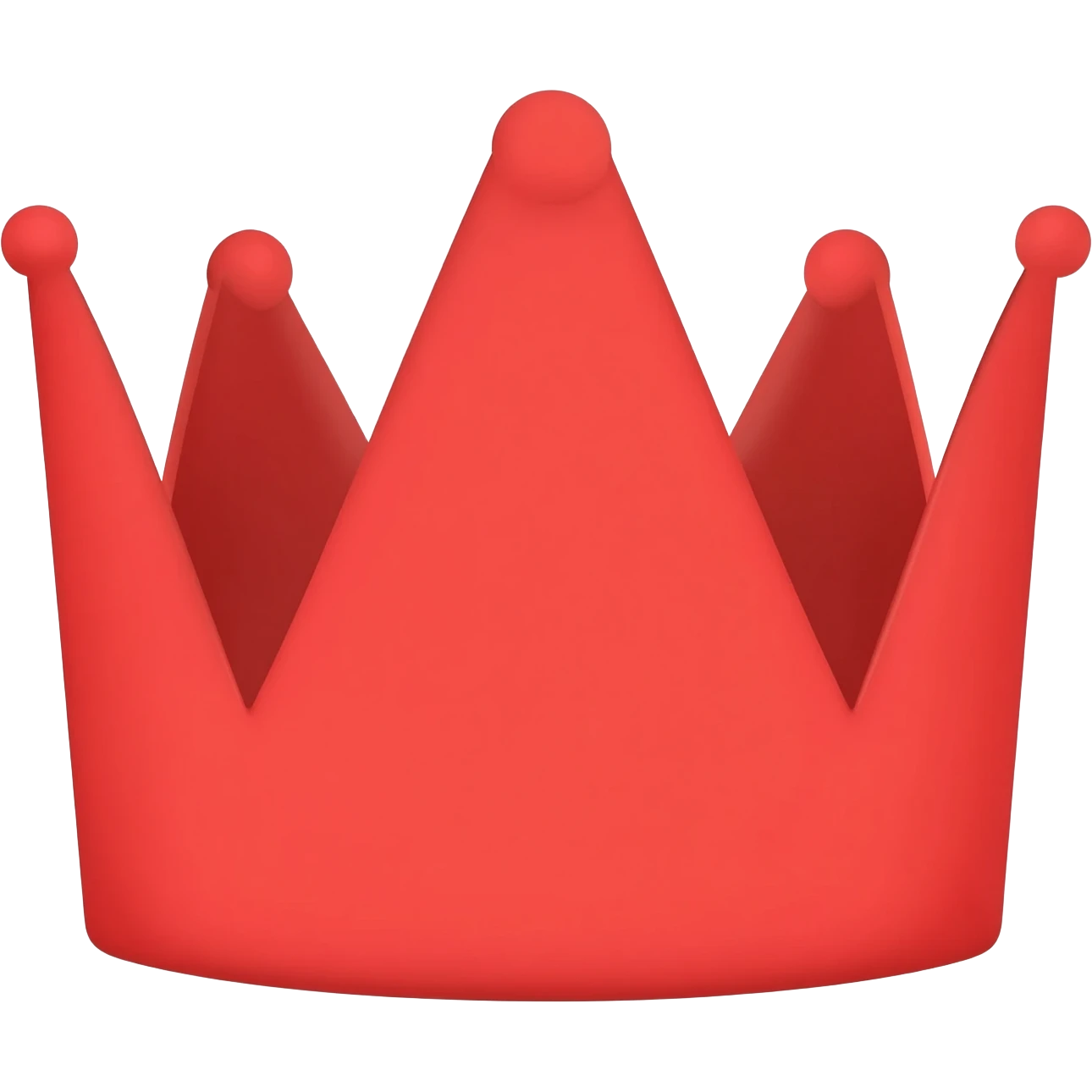Simple Red crown emoji