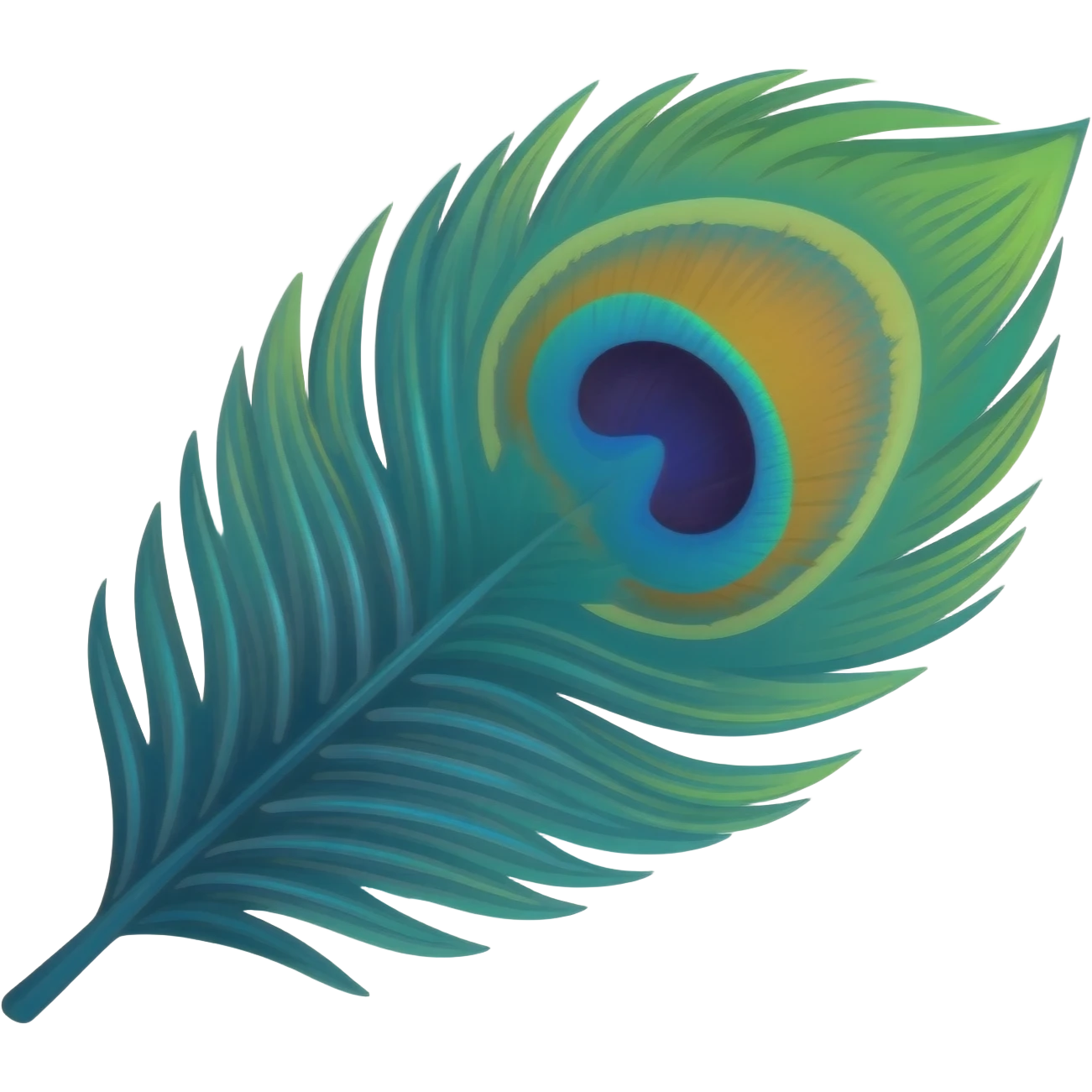 Peacock feather emoji emoji