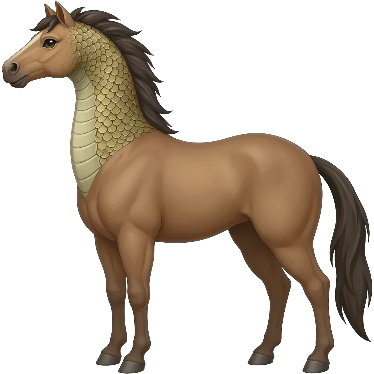 horse body with snake neck and head emoji