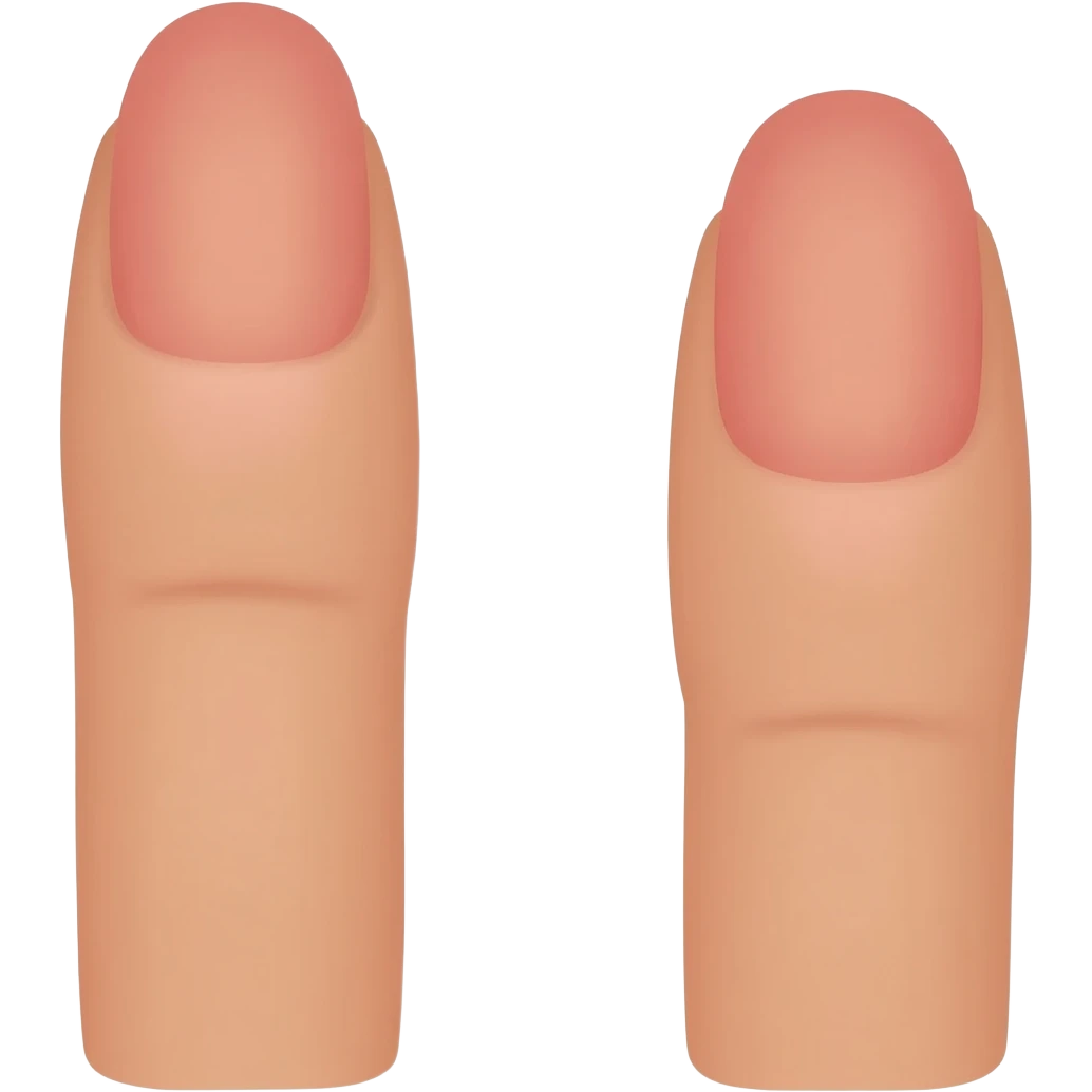 Middle two fingers in a vagina emoji