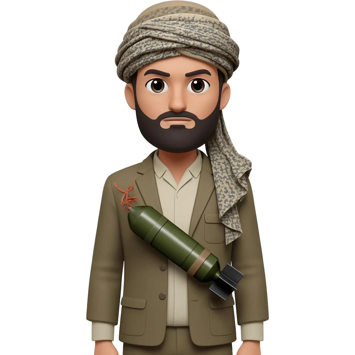 Taliban with a bomb straped to chest emoji