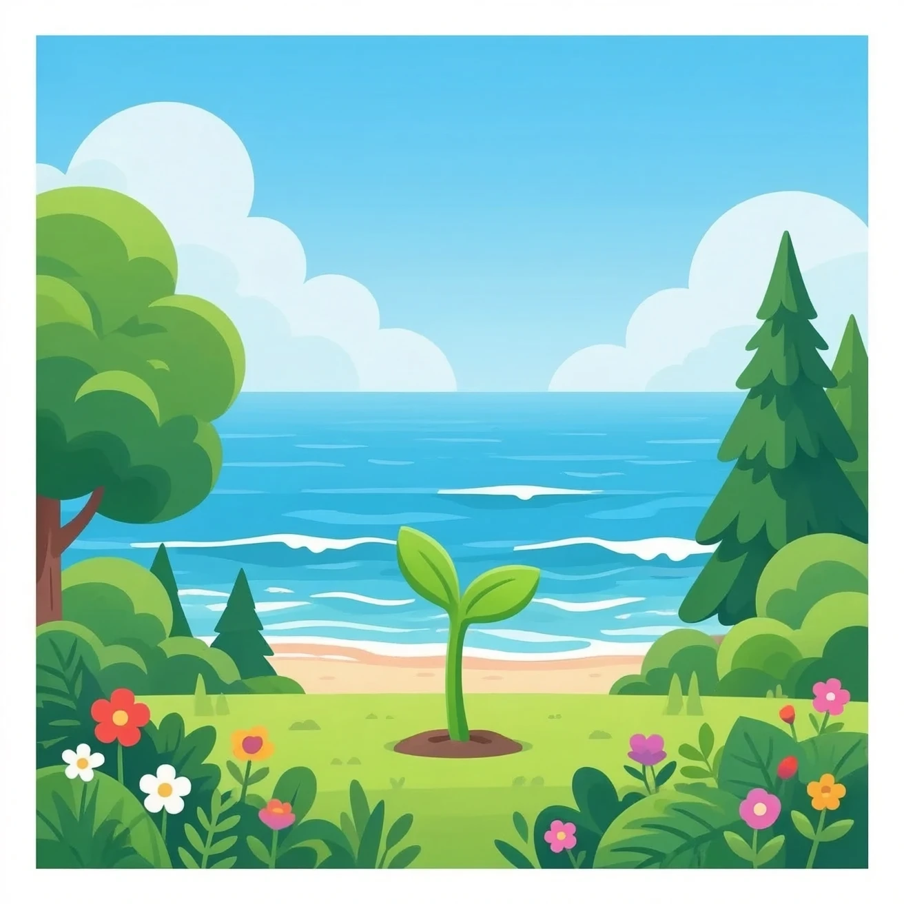 🌊 Océan / Vagues
🌿 Forêt / Végétation
🌱 Pousse / Croissance
🌺 🌸 🌻 Fleurs
🍃 🍀 Feuillage emoji