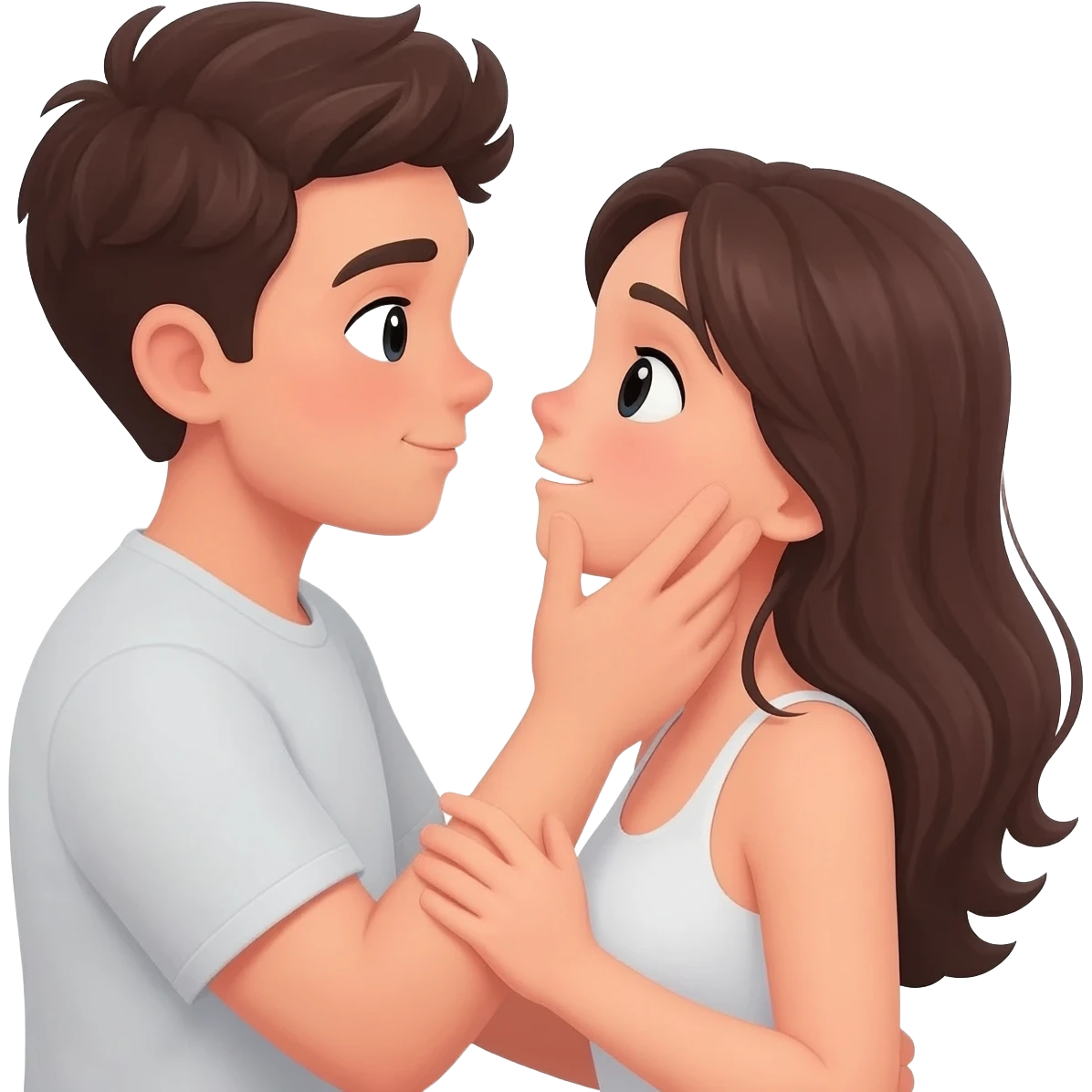 A young couple having sex emoji